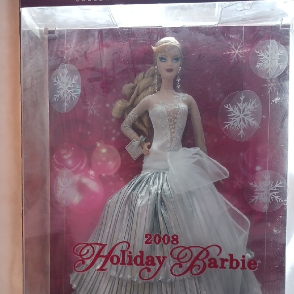 Barbie Holiday Doll in Silver and White Gown